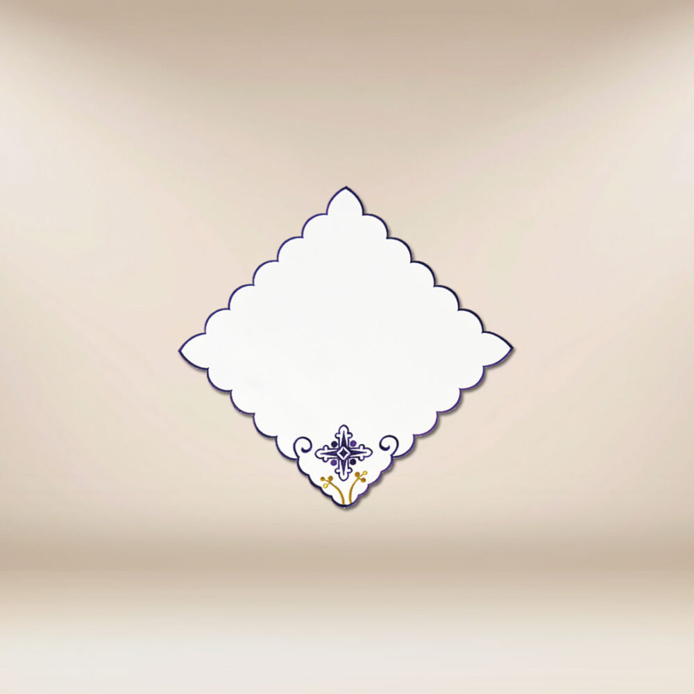 Tovaglietta ricamata viola 32×32 Tovaglietta ricamata viola 32×32