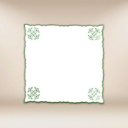 Tovaglietta ricamata verde 45×45