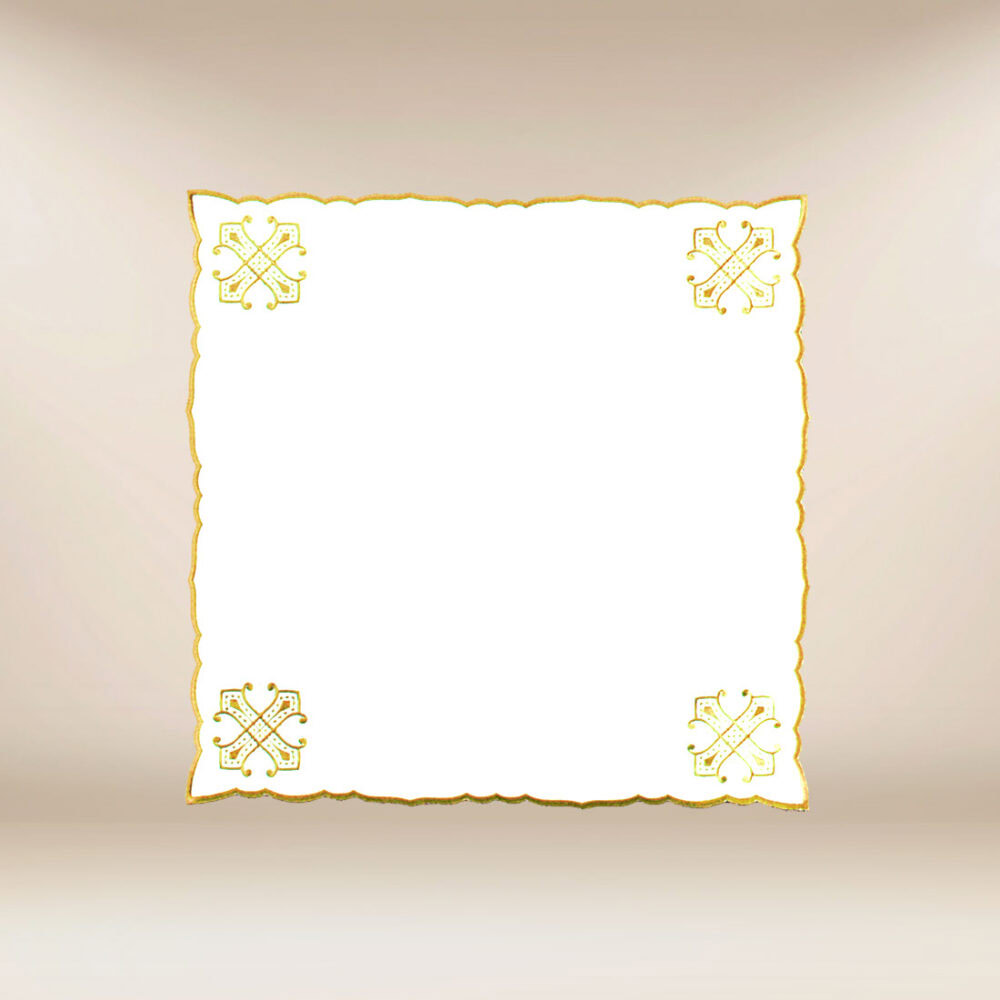 Tovaglietta ricamata dorata 45x45