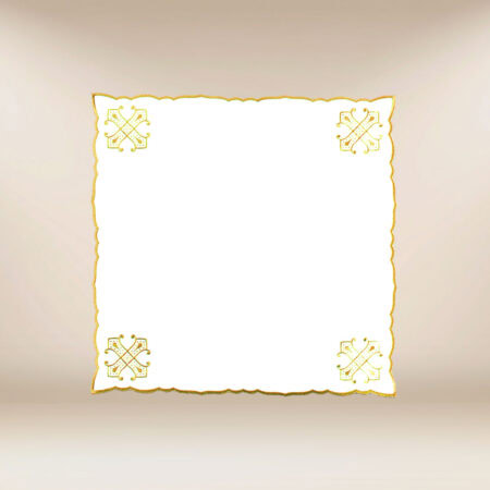 Tovaglietta ricamata dorata 45x45