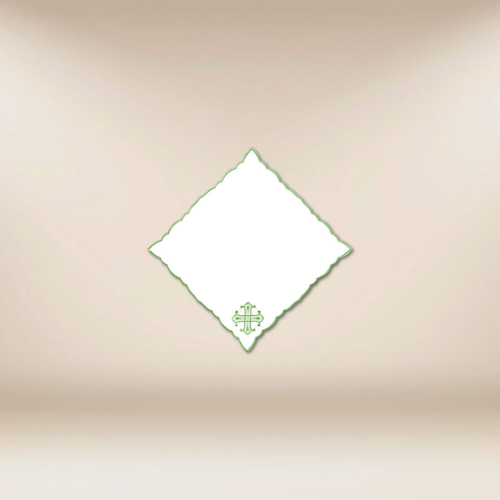 Tovaglietta ricamata verde 32x32 Tovaglietta ricamata verde 32x32